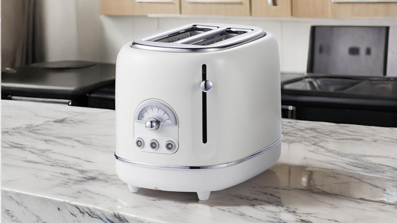 retro 2 slice toaster 685 815w 6 browning levels with chrome bar cream color TO 0201 1 - homemagics.com retro 2 slice toaster 685 815w 6 browning levels with chrome bar cream color TO 0201 1 - homemagics.com