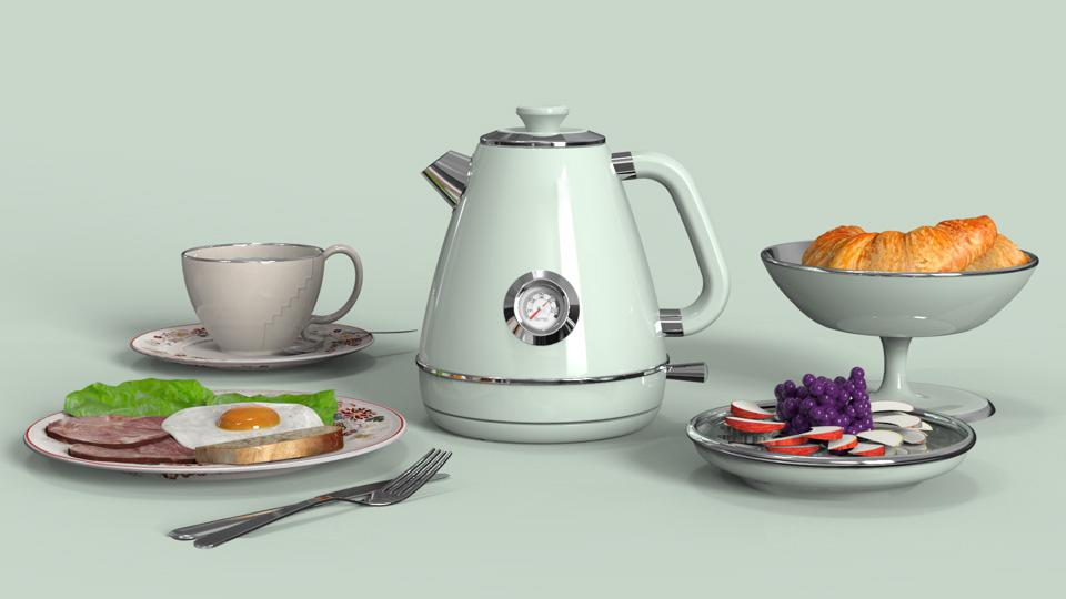 retro tea kettle electric with thermometer 1500 watts 1.7 liter stainless steel teapot SK 1605 2 - homemagics.com